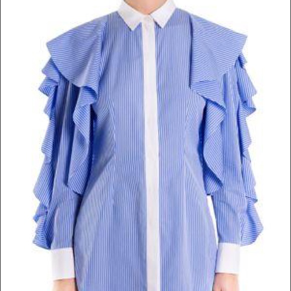 Brand New Sara Battaglia Long Sleeve W/Ruffles